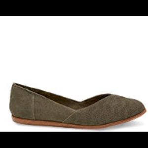 Toms Jutti Suede Flat - sz 9 - Never worn!